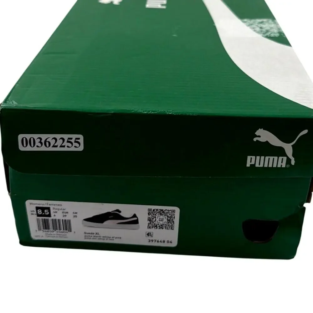 Puma Women's Black-Whisp Of Pink Suede XL Sneakers Size 8.5